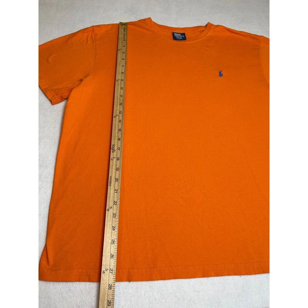 Polo Ralph Lauren Mens XL Orange Short Sleeve Crewneck Pony Logo T-Shirt